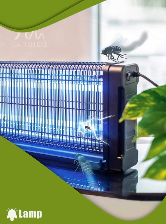 Инсектицидна лампа против комари и мухи GARDIGO FLUGINSEKTEN-VERNICHTER PROFI 2 X 20 W 150 кв.м.